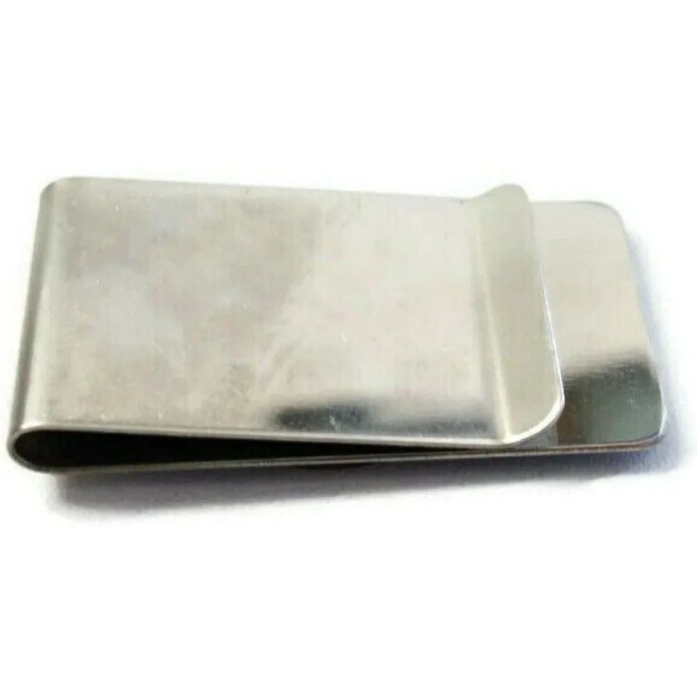 1956 20 Centavos Coin Money Clip Stainless Steel Wallet Cash Holder Silver